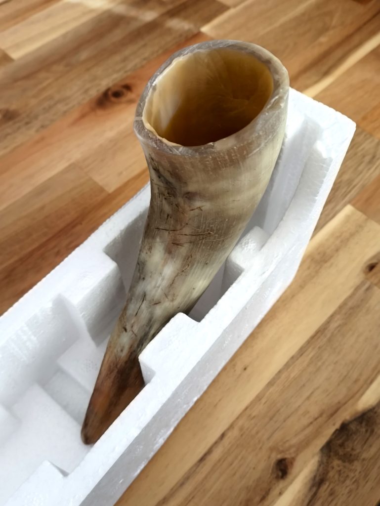 Viking Drinking horn made from cow horn