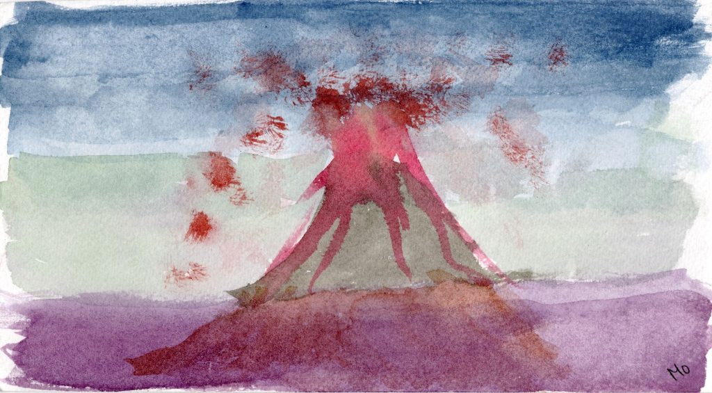 Hemoroids landscape painting