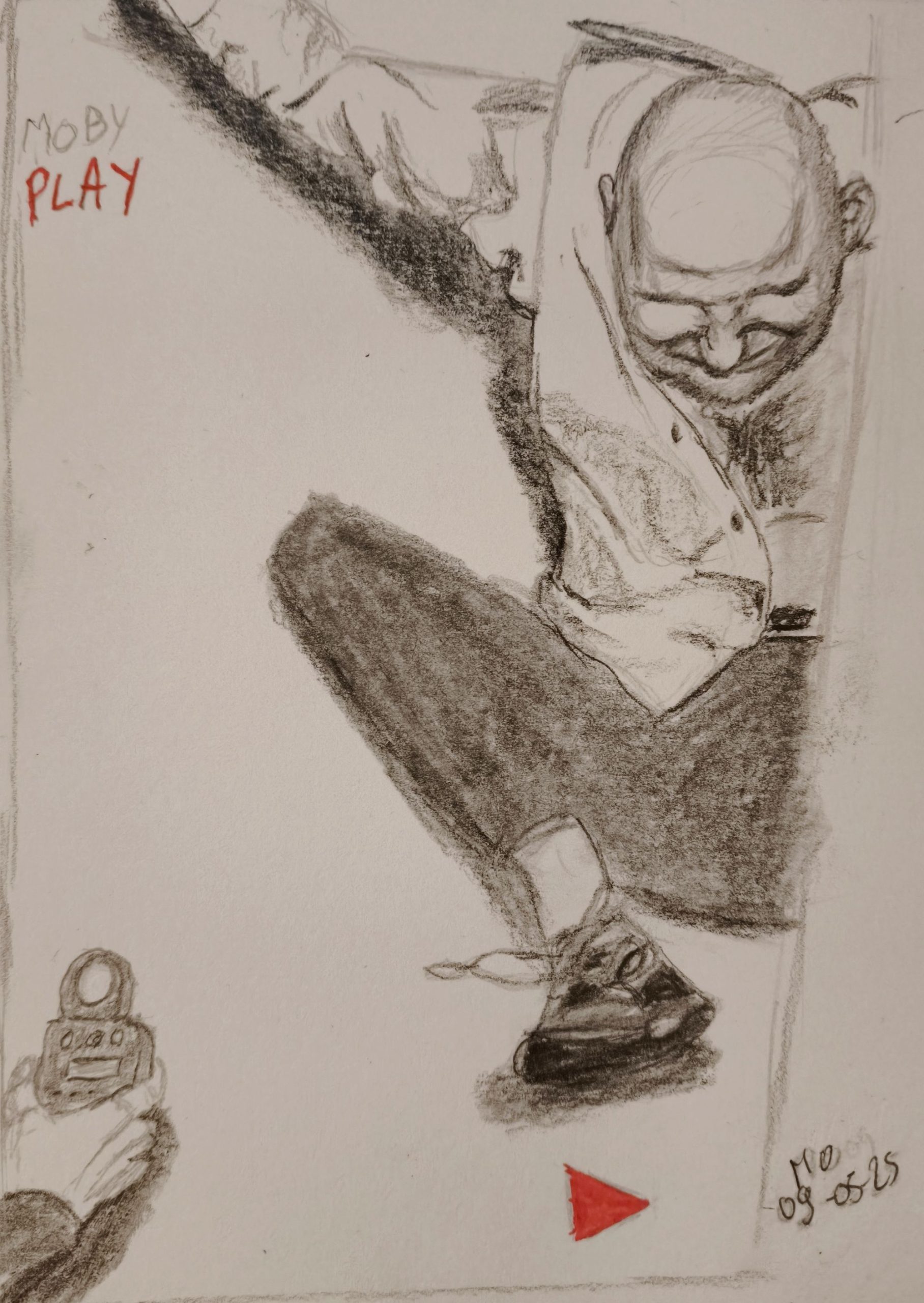 Sketch of the cover album Play by Moby