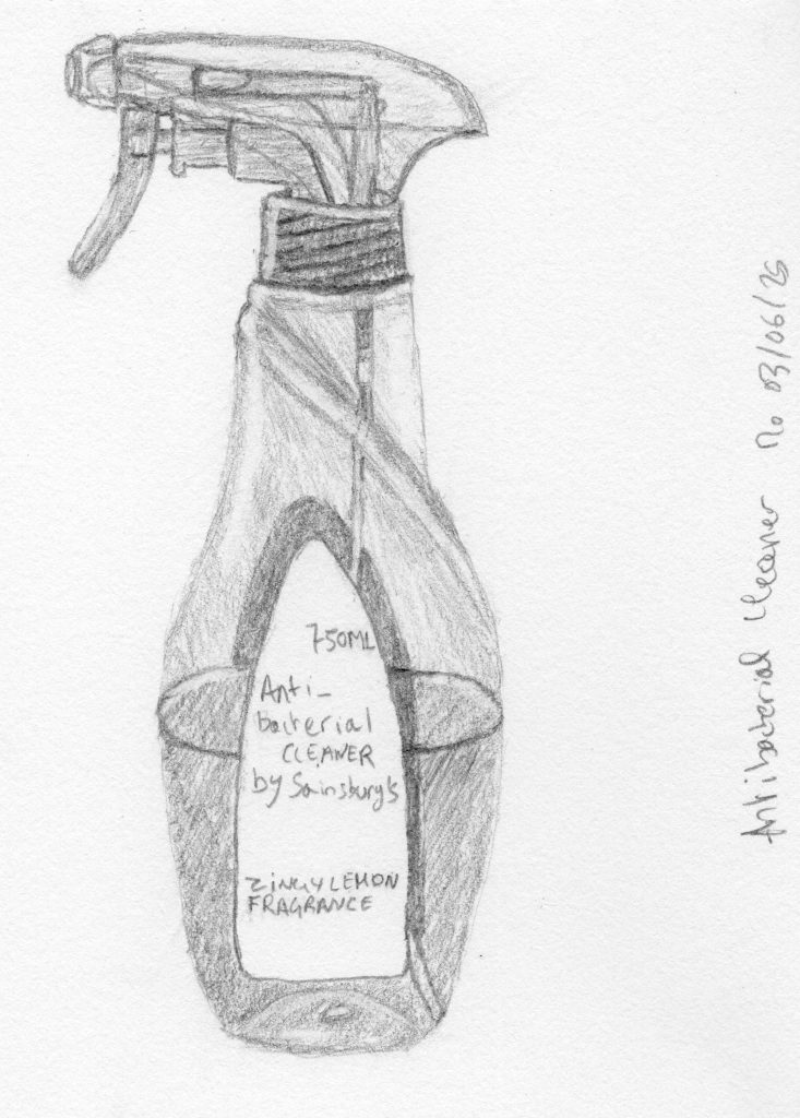 antibacterial cleaner graphite pencil