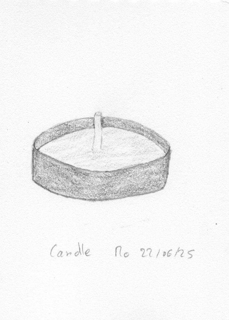 candle graphite pencil