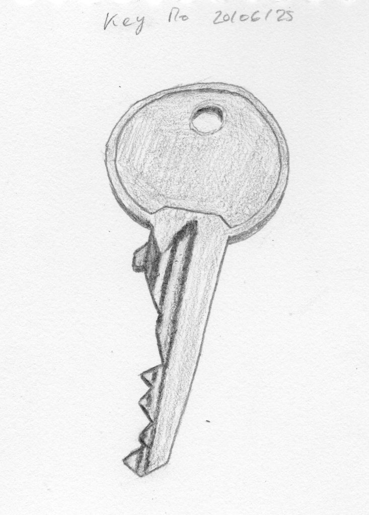 key graphite pencil