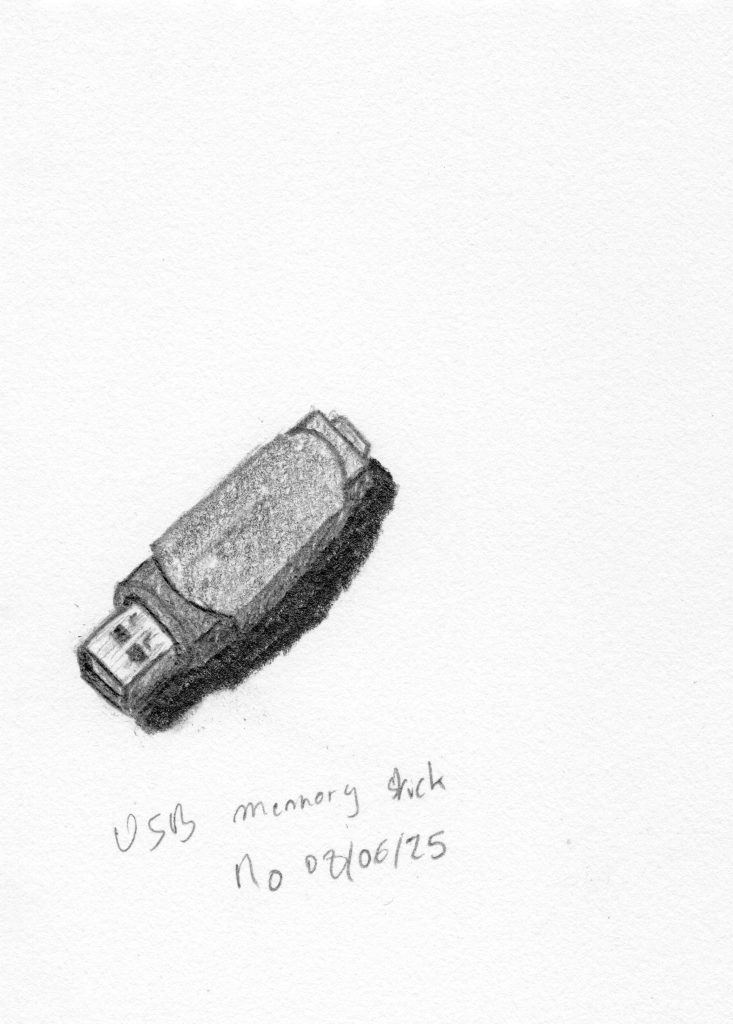 usb memory stick graphite pencil