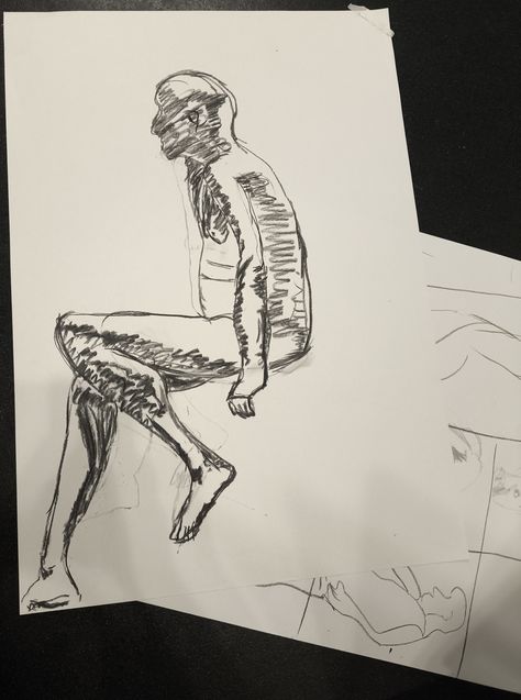 live drawing graphite charcoal session 03-02-26 2