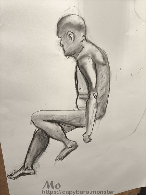 live drawing graphite charcoal session 03-02-26